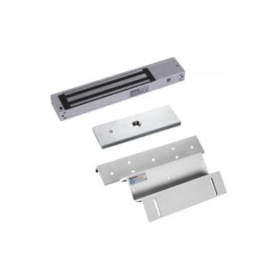 Kit de Chapa Electromagnética 600Lbs. CON sensor + Montaje Z - L ZKTeco