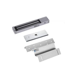 Kit de Chapa Electromagnética 300Lbs. CON sensor + Montaje Z - L ZKTeco